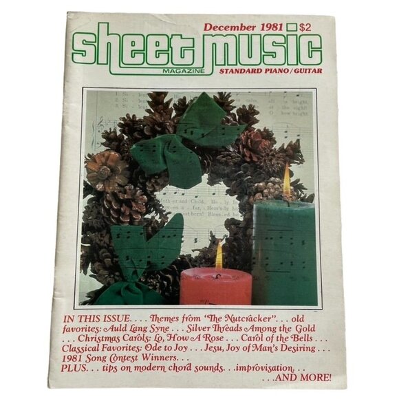 Sheet Music Magazine December 1981 Memories of the 1981 u Giant Five Year Song I - Picture 1 of 5